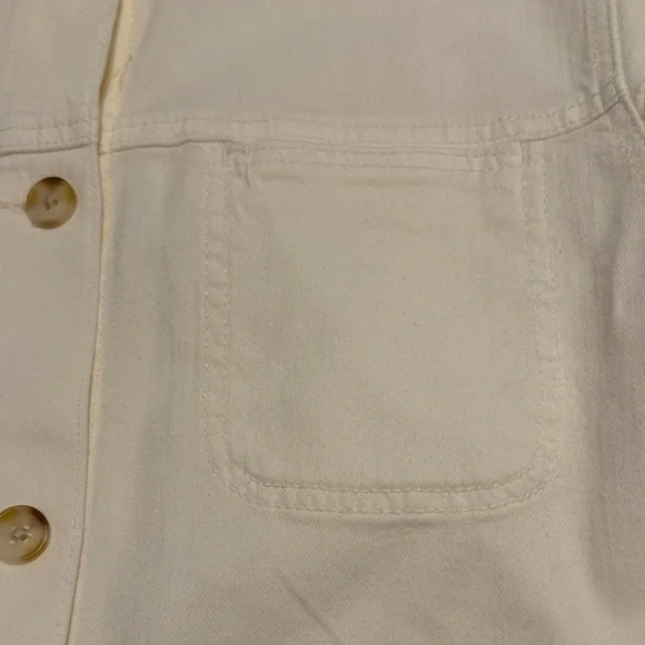 Liverpool Cream Button-Front Utility Jacket - Picture 10 of 11